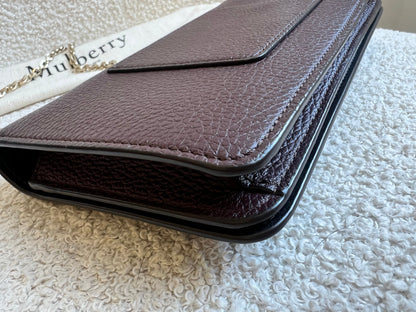 Mulberry Oxblood Bayswater Clutch (RRP £495)