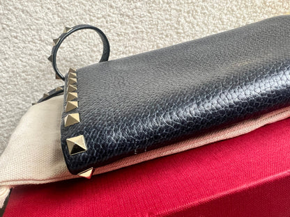 Valentino Garavani Navy Blue Rockstud Crossbody