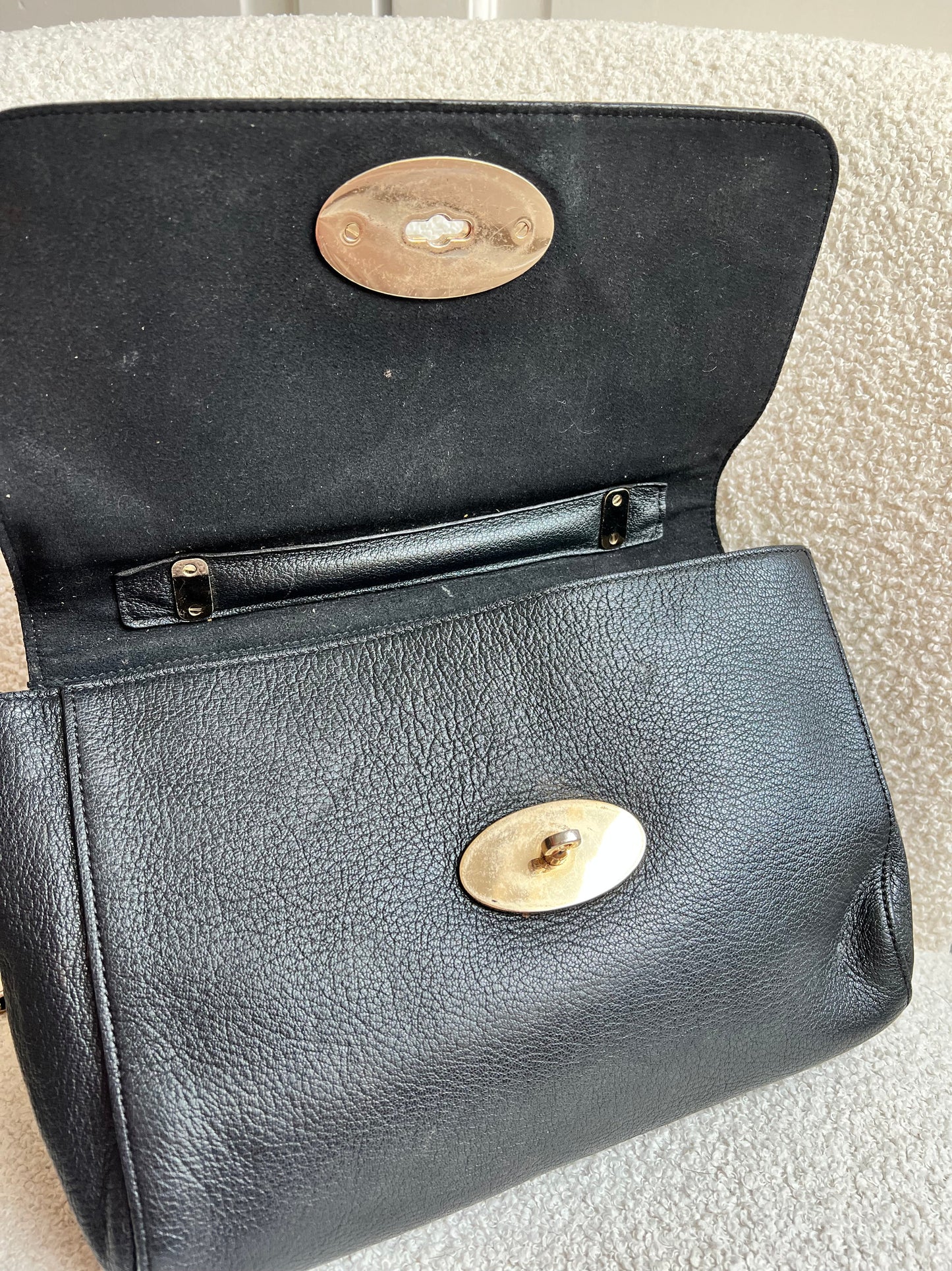 Mulberry Black Medium Lily with Silver Hardware (RRP £1095)