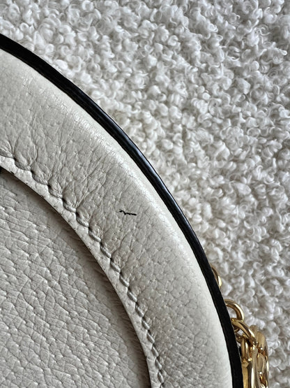 Gucci GG Round White Ophidia Small Shoulder Bag