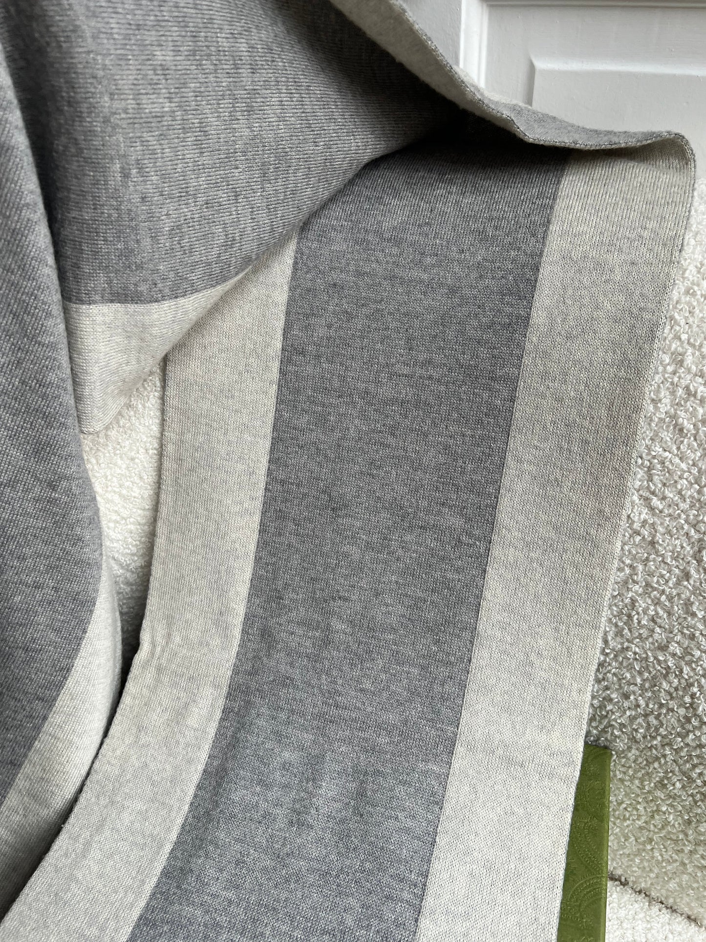 Gucci Grey GG Wool Scarf