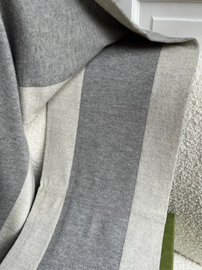 Gucci Grey GG Wool Scarf