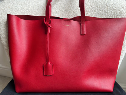 Yves Saint Laurent (YSL) Red E/W Shopping Tote (RRP £1115)