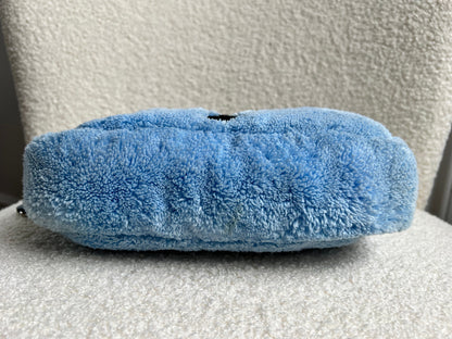 Prada Blue Re-edition 2000 Terry Cloth Shoulder Bag