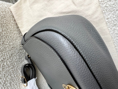 Mulberry Grey Soft Amberley Satchel (RRP £1,195)