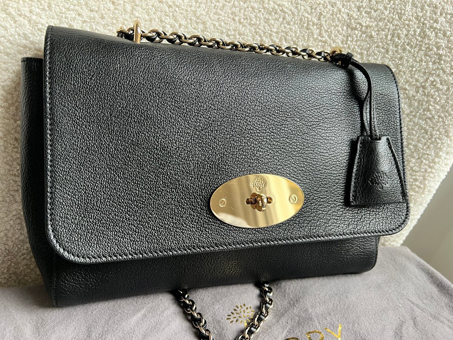 Mulberry Black Medium Lily with Gold Hardware (RRP £1195)