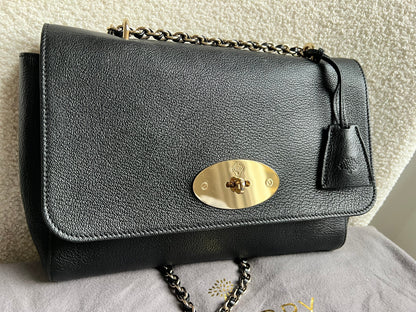 Mulberry Black Medium Lily with Gold Hardware (RRP £1195)
