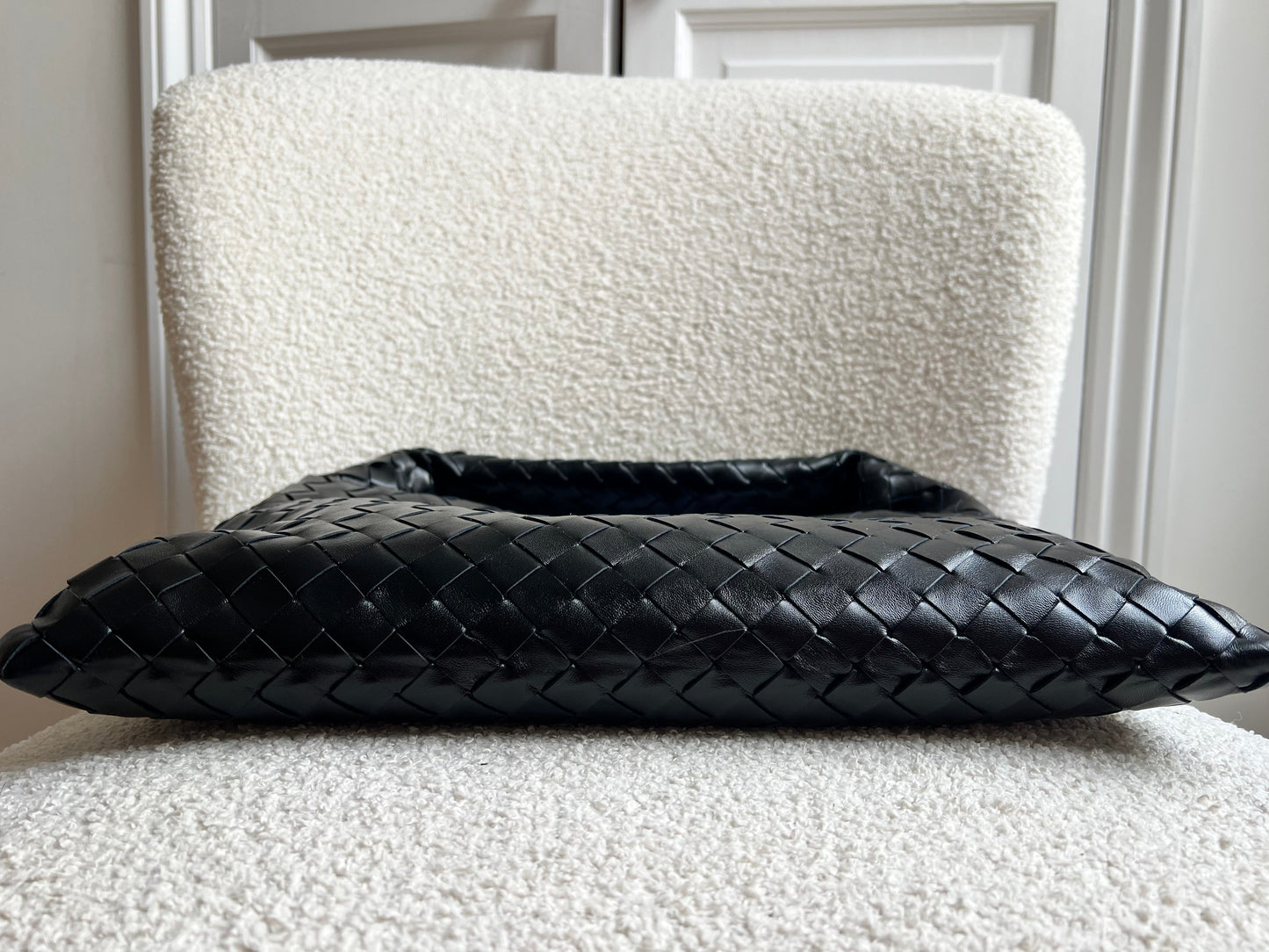 Bottega Veneta Black Small Hop Intraciatto (RRP £3370)