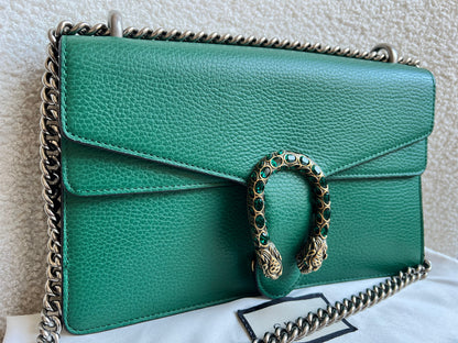Gucci Dionysus GG Green Small Shoulder Bag (RRP £2,670)