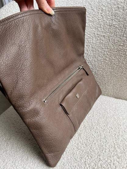 Mulberry Taupe Daria Clutch (RRP £550)