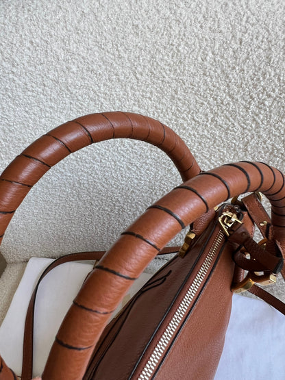Chloe Tan Small Marcie Double Carry Bag (RRP £1690)