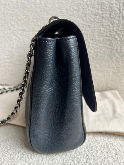 Mulberry Midnight Medium Lily with Silver Hardware (RRP £1095)