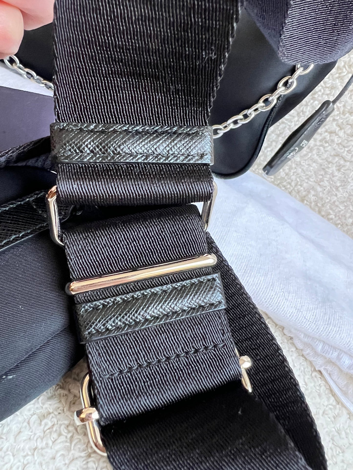 Prada Re-edition Black Nylon Shoulder Bag (RRP £1,500)
