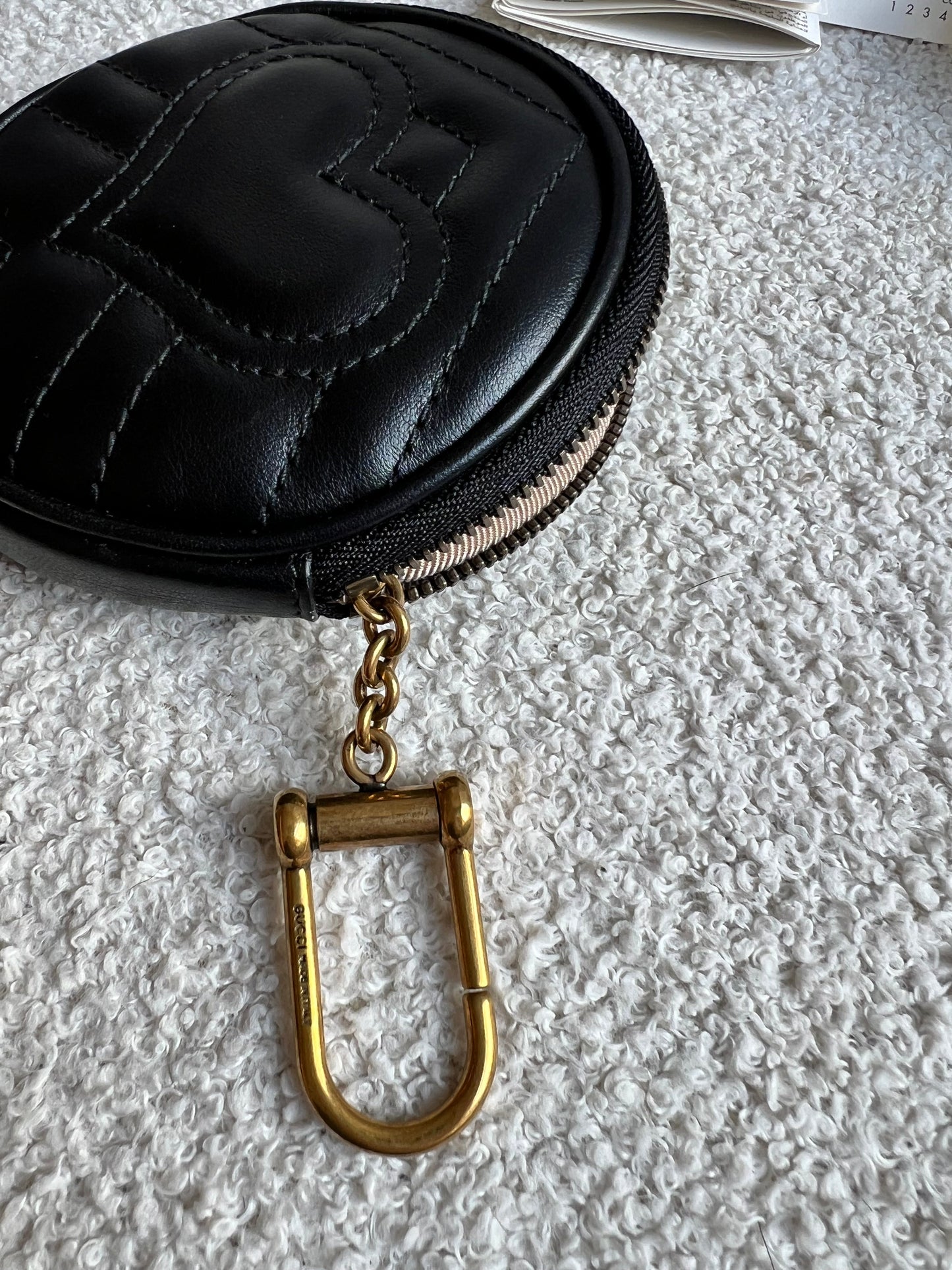 Gucci Black GG Marmont Coin Pouch (RRP £350)