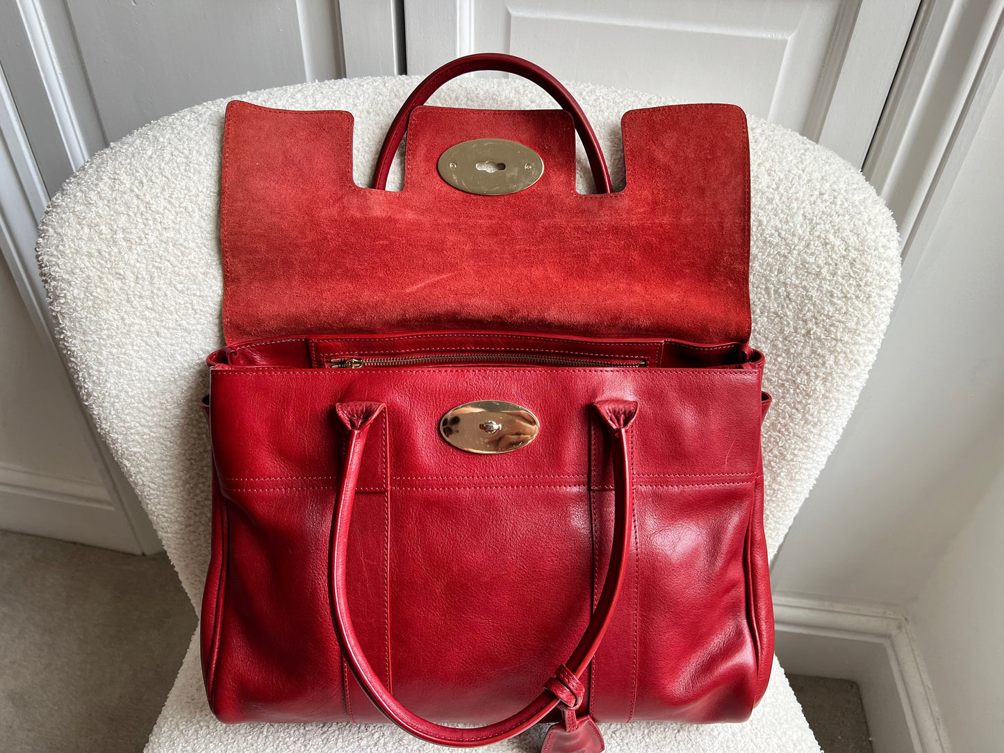 Mulberry Red Bayswater (RRP £1095)