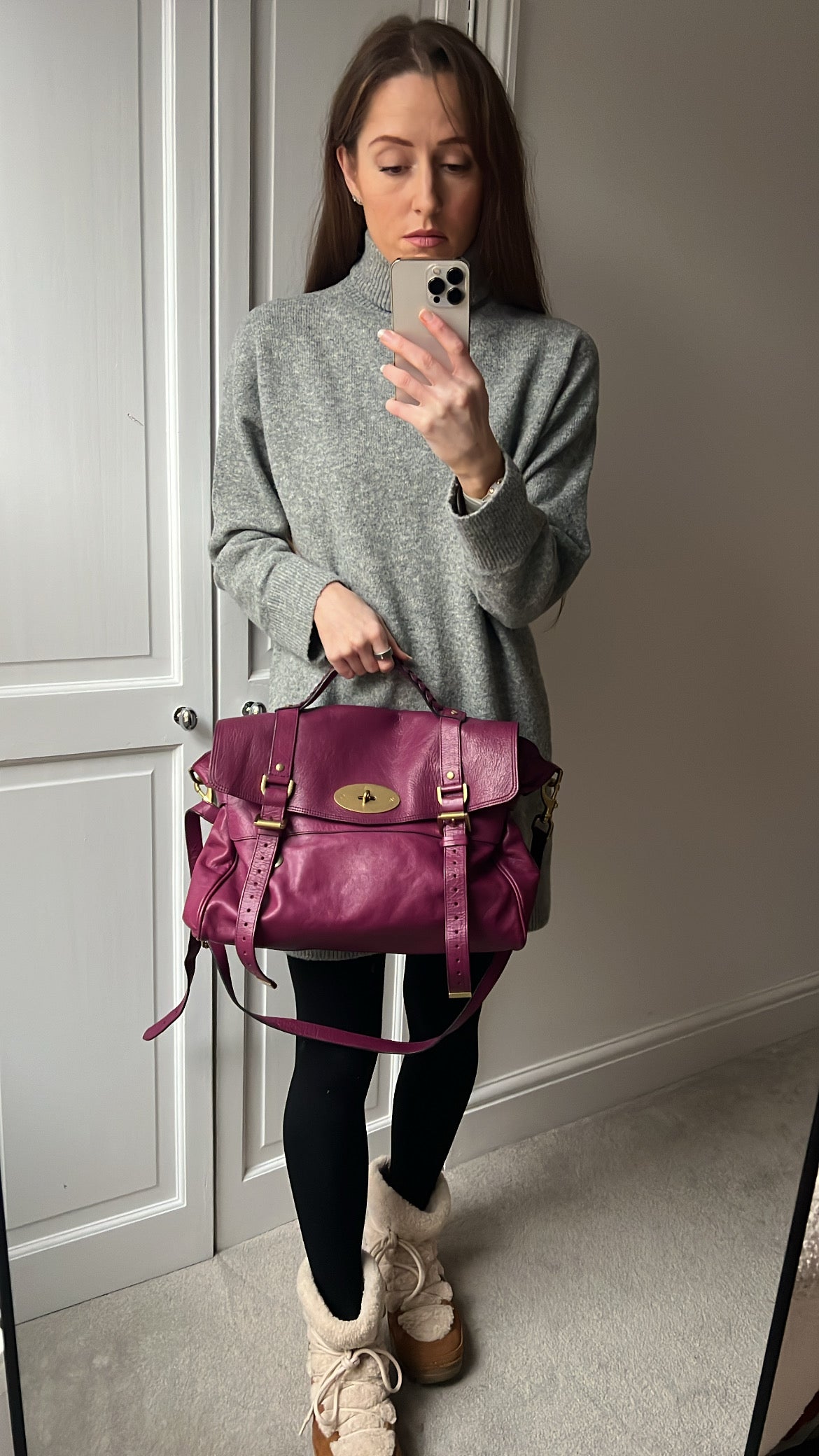 Mulberry Oversized Plum Alexa (RRP £1100)