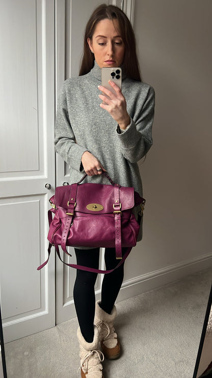 Mulberry Oversized Plum Alexa (RRP £1100)