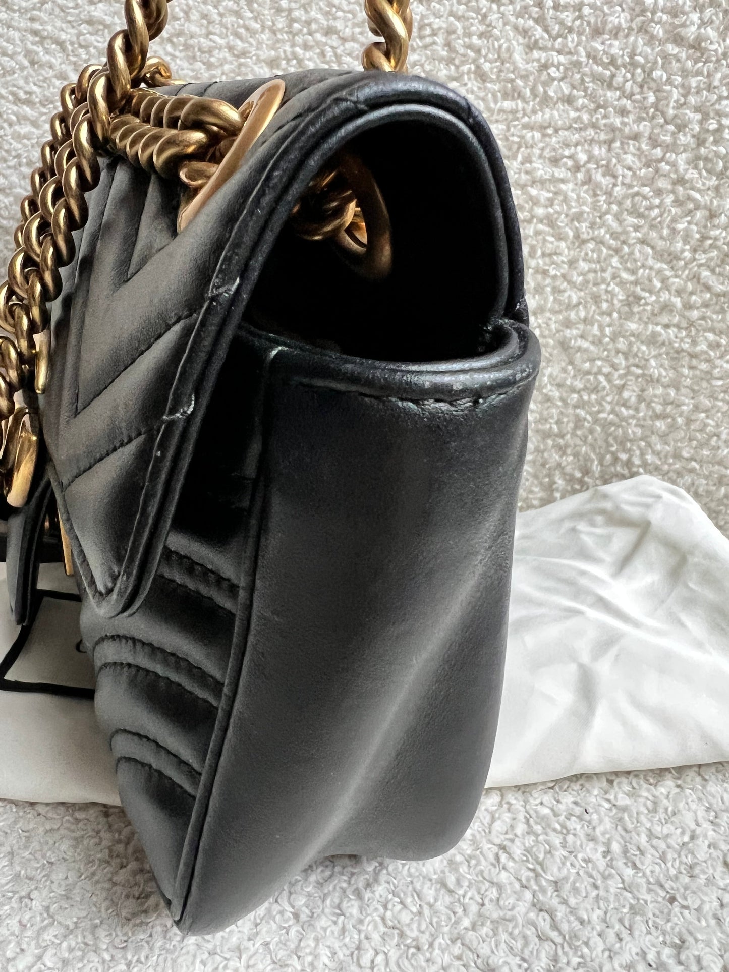 Gucci GG Black Marmont Mini Shoulder Bag (RRP £1,890)