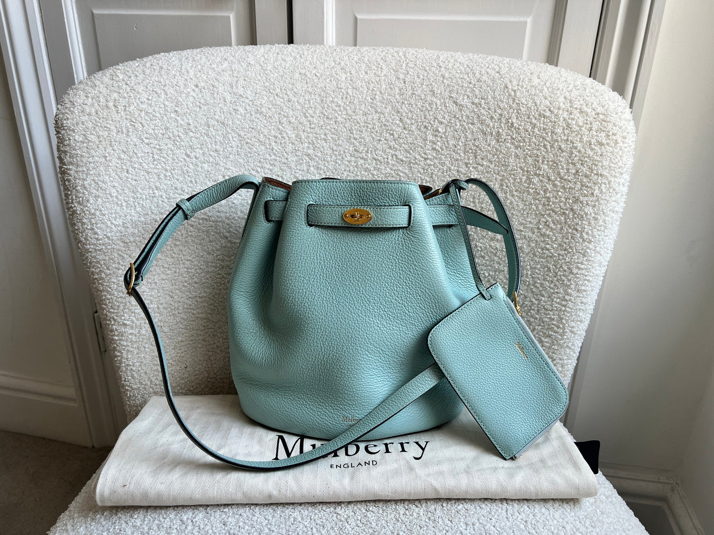 Mulberry Acrylic Green Abbey Bucket Bag (RRP £695)