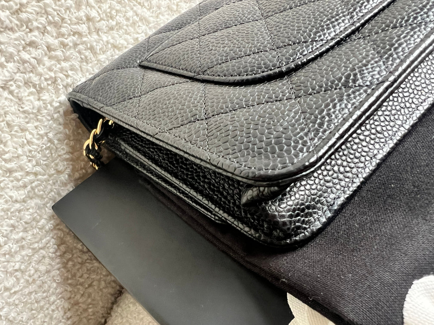 Chanel Black Caviar Wallet on Chain (RRP £2,930)