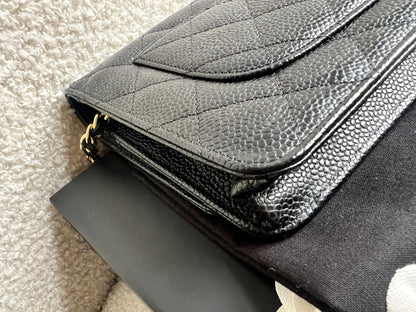 Chanel Black Caviar Wallet on Chain (RRP £2,930)