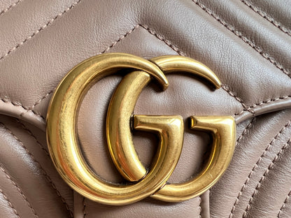 Gucci GG Dusty Pink Marmont Small Shoulder Bag (RRP £2070)