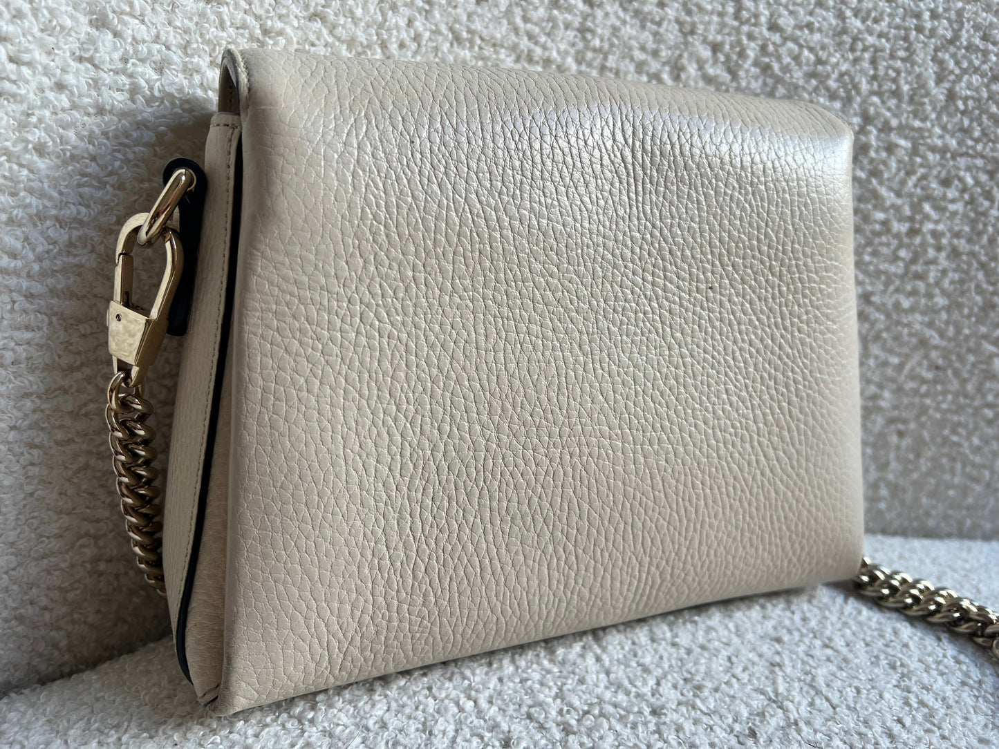 Gucci Interlocking GG Cream Mini Cross Body Bag