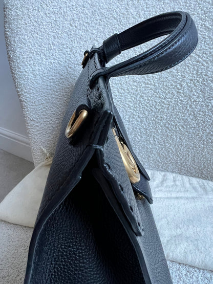 Gucci GG Black Medium Marmont Top Handle Bag