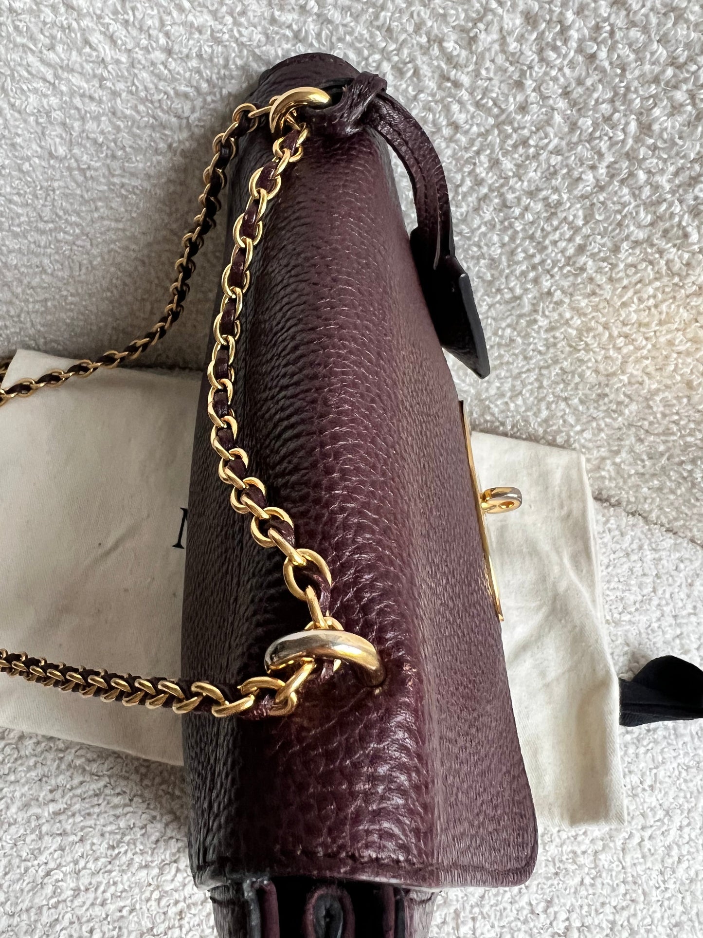 Mulberry Oxblood Regular Lily with Gold Hardware (RRP £895)