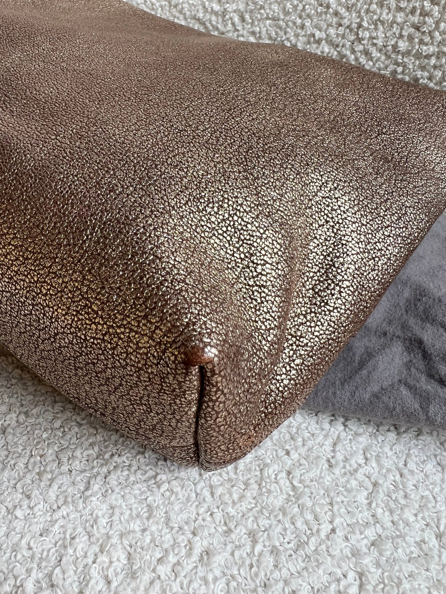 Mulberry Metallic Mushroom Clemmie Clutch (RRP £695)