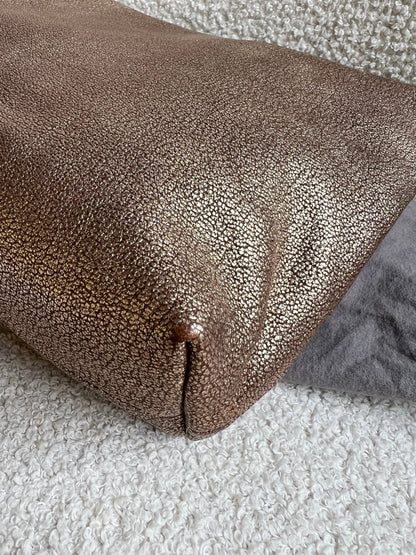 Mulberry Metallic Mushroom Clemmie Clutch (RRP £695)