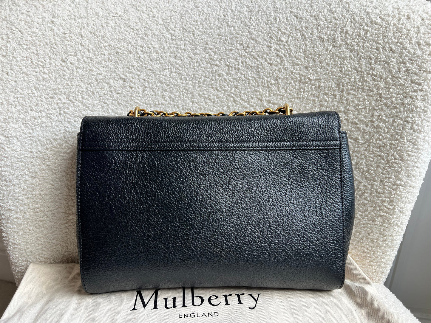 Mulberry Black Medium Lily with Gold Hardware (RRP £1095)
