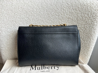 Mulberry Black Medium Lily with Gold Hardware (RRP £1095)