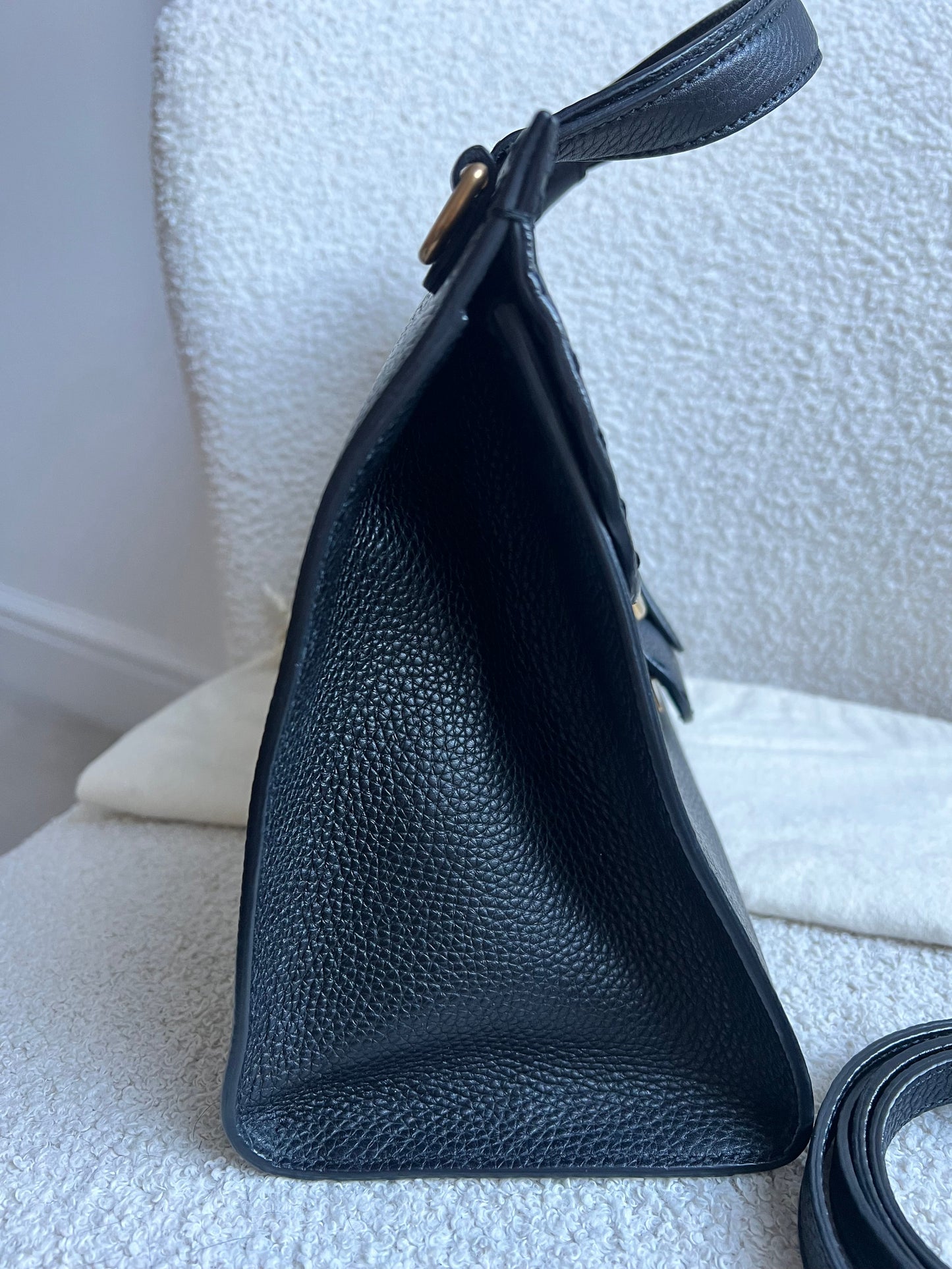 Gucci GG Black Medium Marmont Top Handle Bag