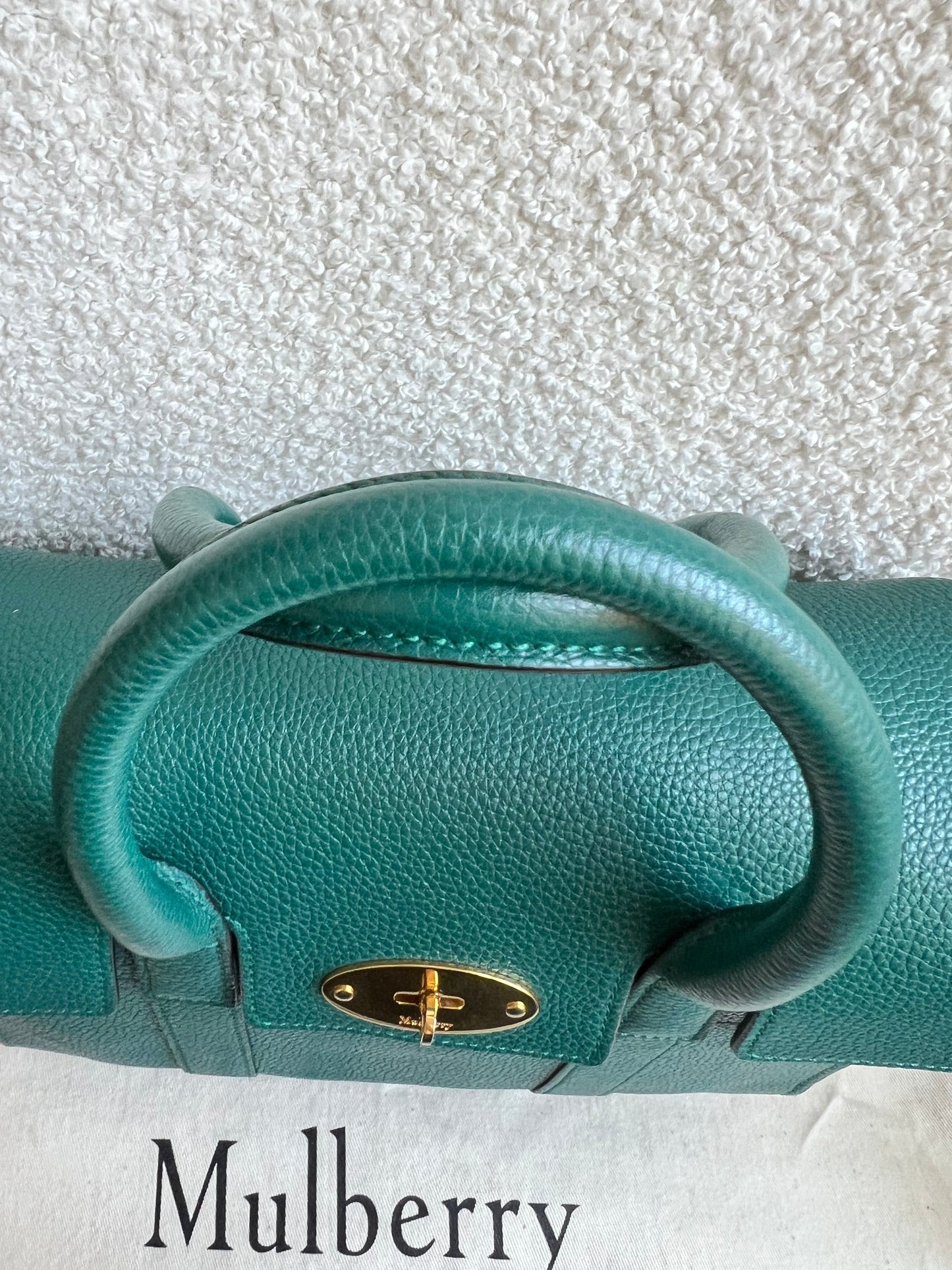 Mulberry Ocean Green Small Bayswater Satchel (RRP £995)