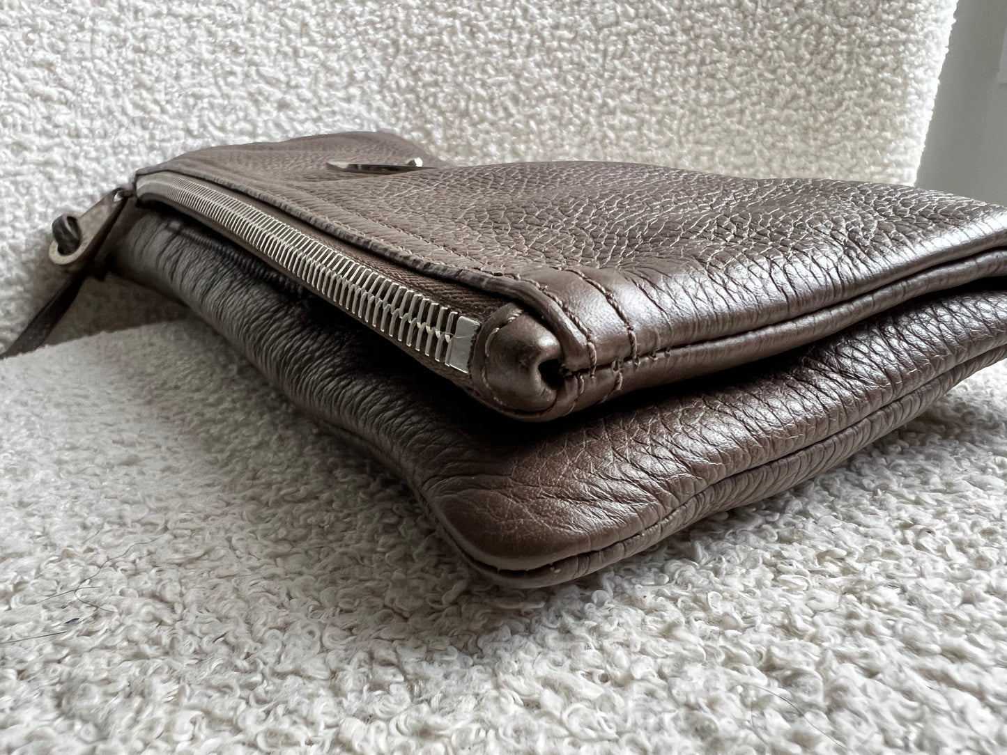 Mulberry Taupe Daria Clutch (RRP £550)