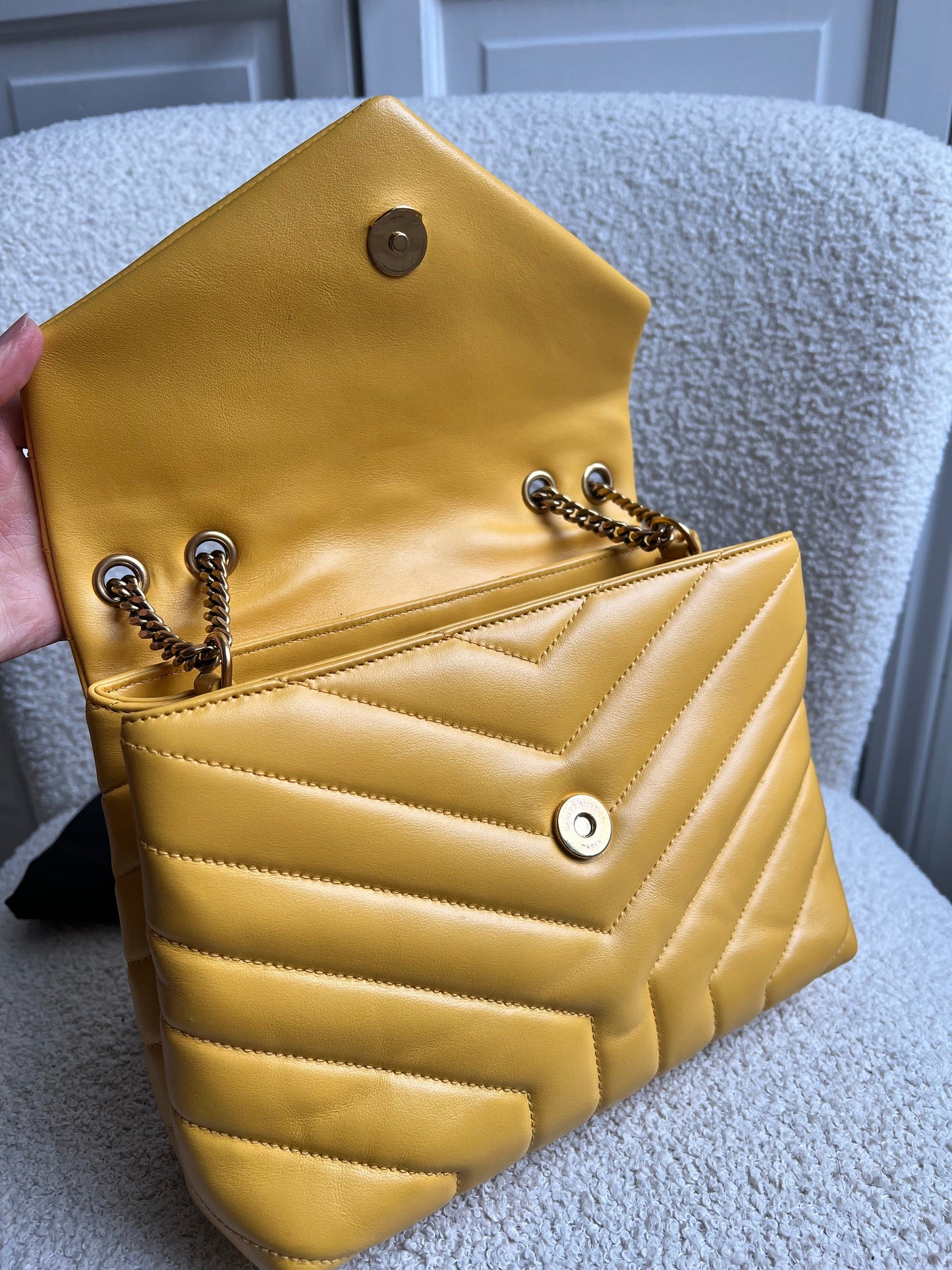 Yves Saint Laurent (YSL) Yellow Small Lou Lou (RRP £1,900)