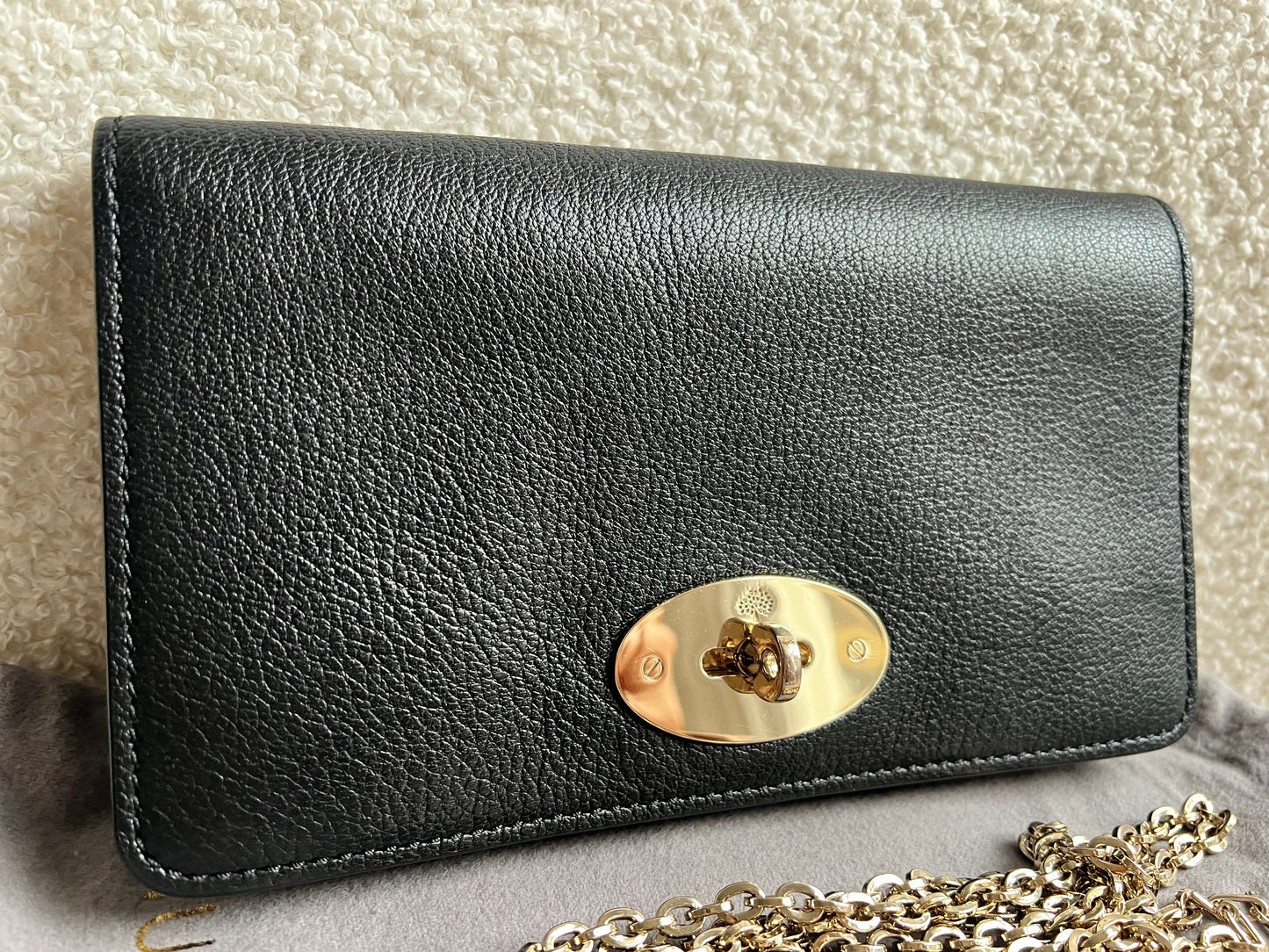 Mulberry Black Bayswater Clutch (RRP £495)