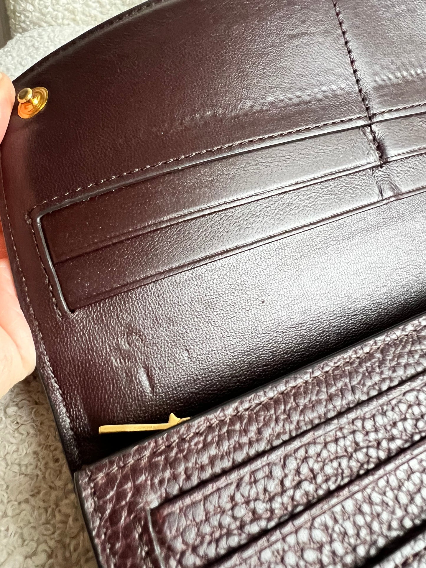 Mulberry Oxblood Continental Wallet (RRP £375)