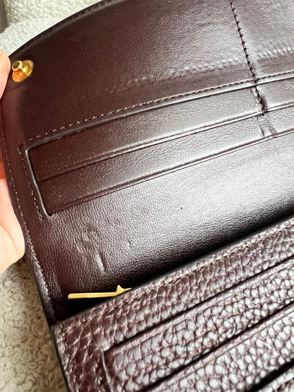 Mulberry Oxblood Continental Wallet (RRP £375)