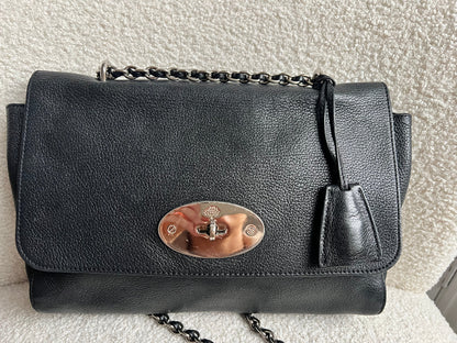 Mulberry Black Medium Lily with Silver Hardware (RRP £1095)