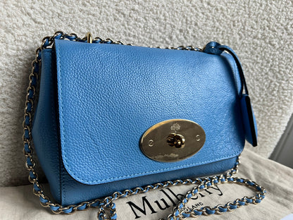 Mulberry Cornflower Blue Regular Lily with Gold Hardware (RRP £995)