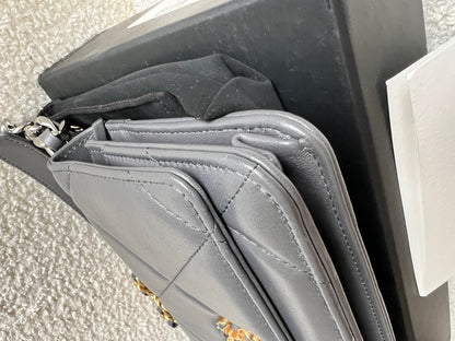 Chanel Grey 19 Wallet on Chain