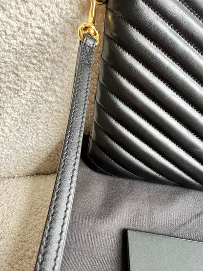Yves Saint Laurent (YSL) Black Monogram Clutch Pouch (RRP £530)