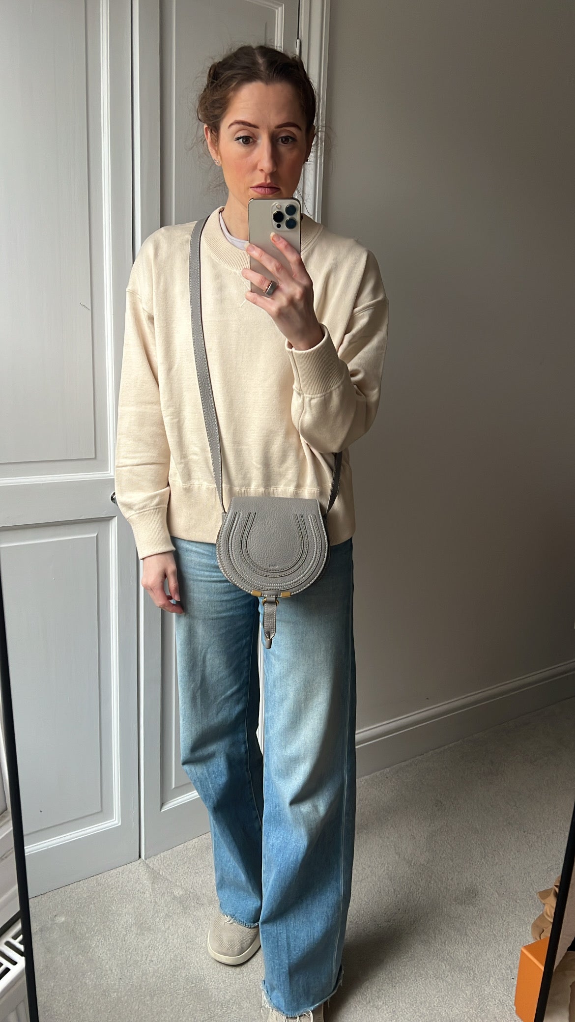 Chloe Small Cashmere Grey Marcie Saddle Bag (RRP £1050)