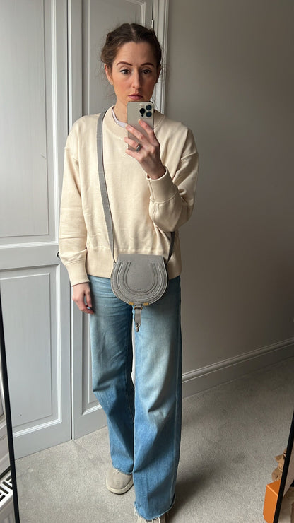Chloe Small Cashmere Grey Marcie Saddle Bag (RRP £1050)