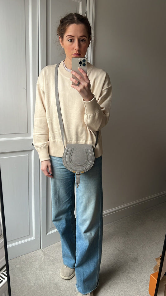 Chloe Small Cashmere Grey Marcie Saddle Bag (RRP £1050)