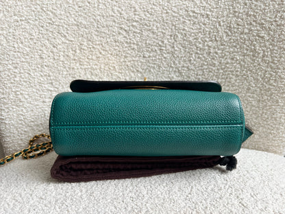 Mulberry Ocean Green Regular Lily with Gold Hardware (RRP £995)