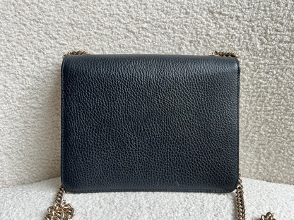 Gucci Interlocking GG Black Small Shoulder Bag