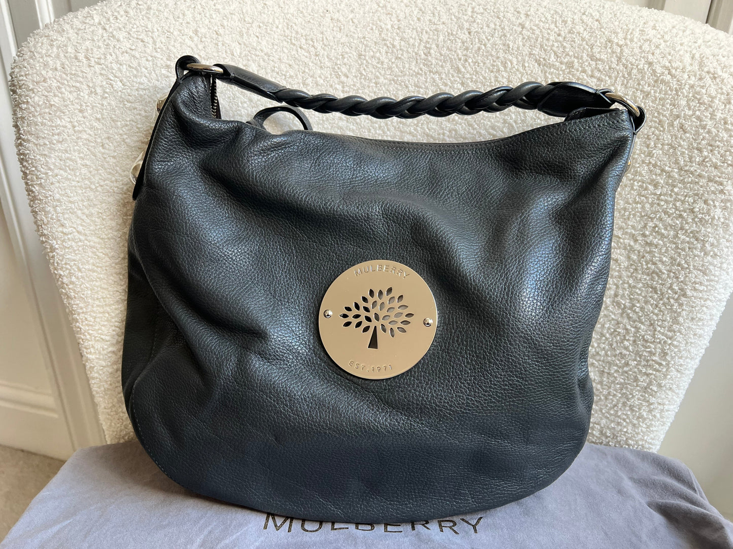 Mulberry Graphite Grey Daria Hobo (RRP £795)